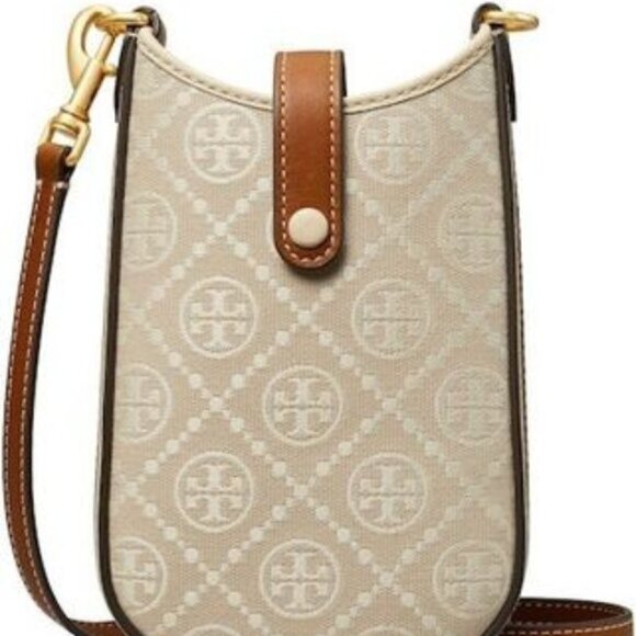 Tory Burch | Monogram Phone Casual Style Leather Crossbody Shoulder Phon… - Picture 7 of 9